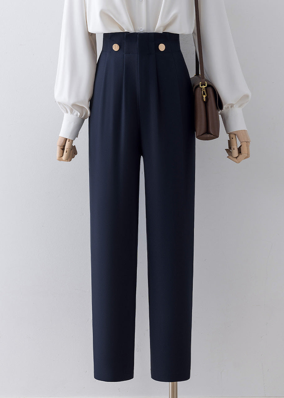 Gold button high waist pants R18