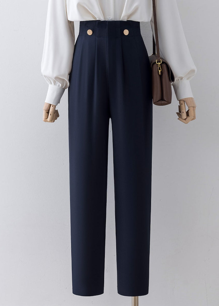 Gold button high waist pants R18