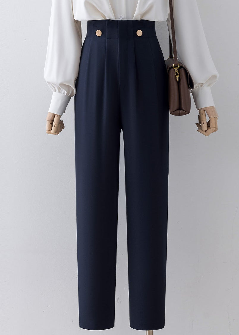 Gold button high waist pants R18