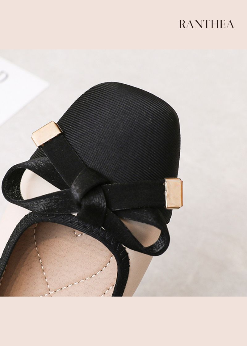 Bicolor ribbon pumps R17