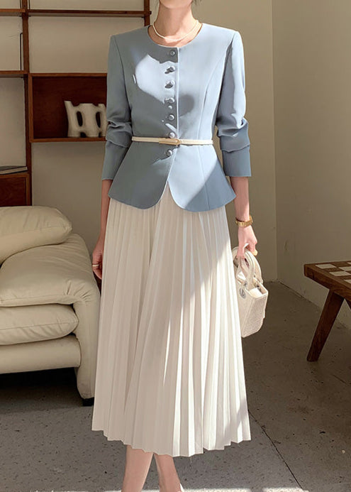 Classic collarless jacket R8