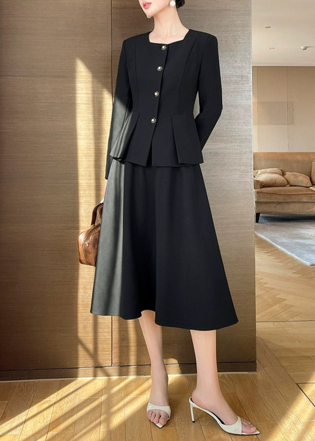 Peplum Flare Skirt Set-Up R26