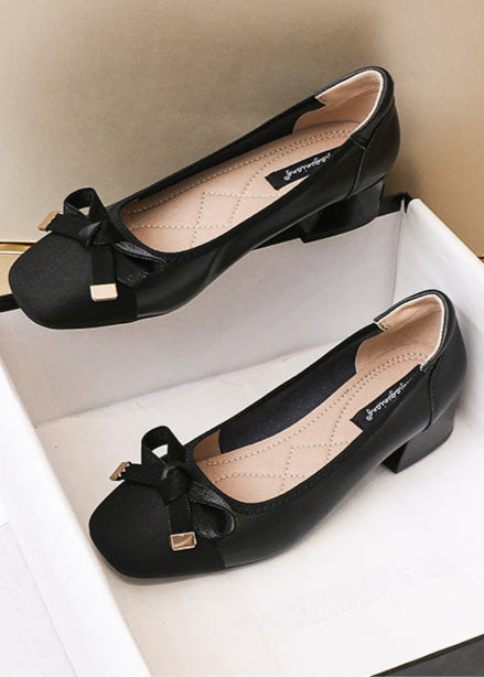 Bicolor ribbon pumps R17