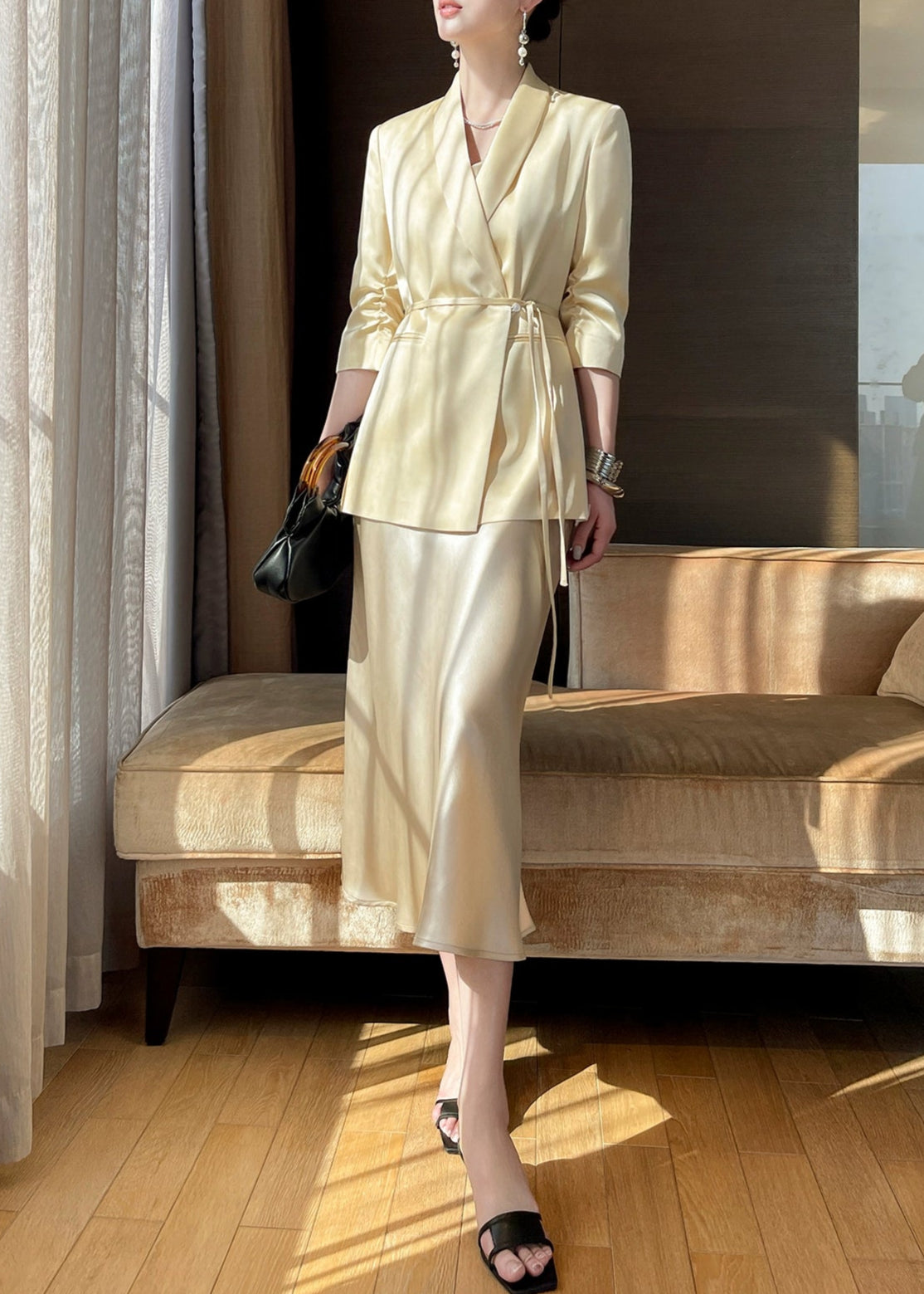 Satin Glow Tailored Jacket R33