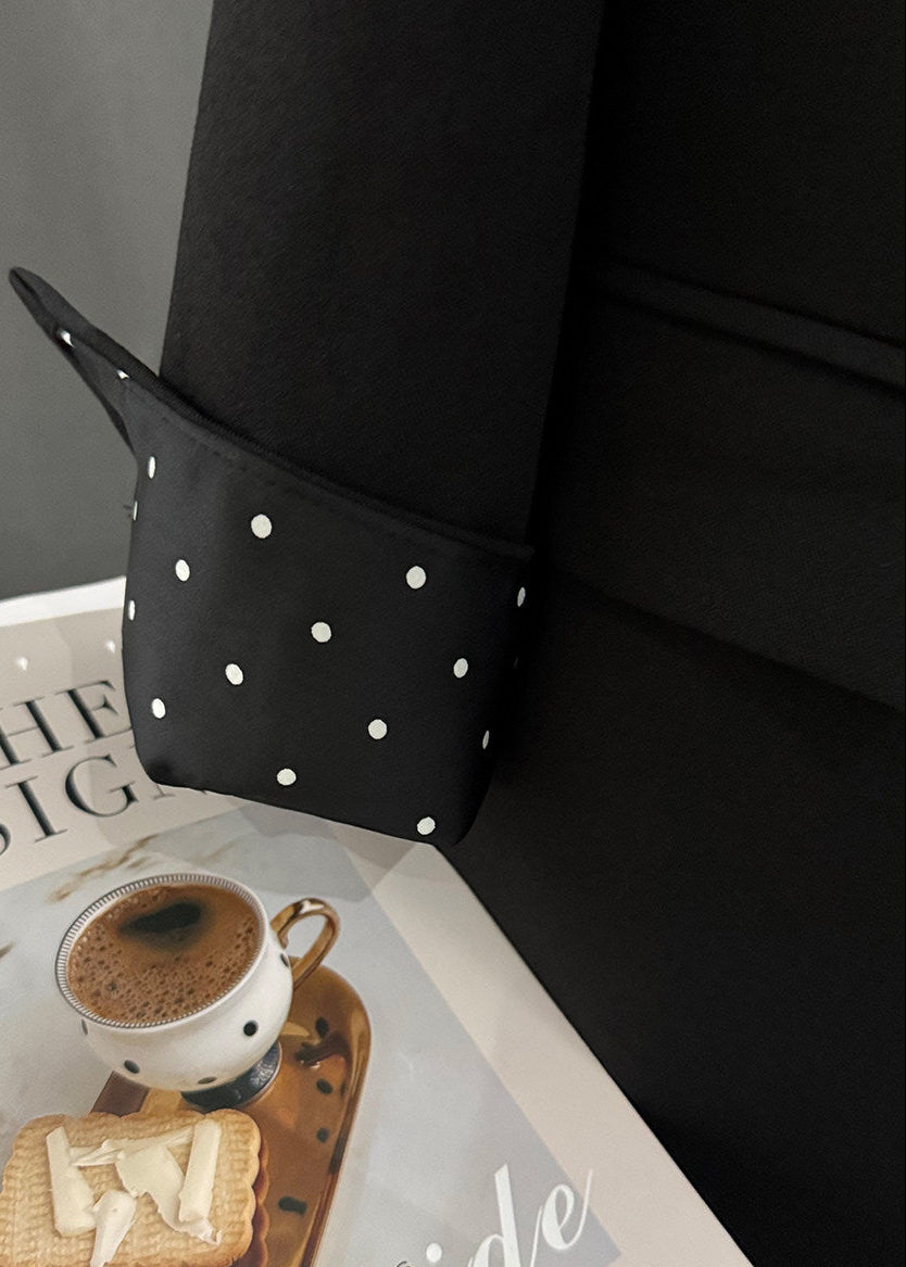 Polka Dot Cuff Single-Button Blazer R186