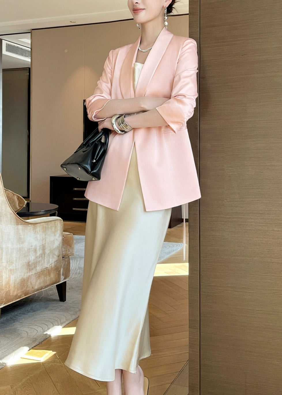 Satin Glow Tailored Jacket R33
