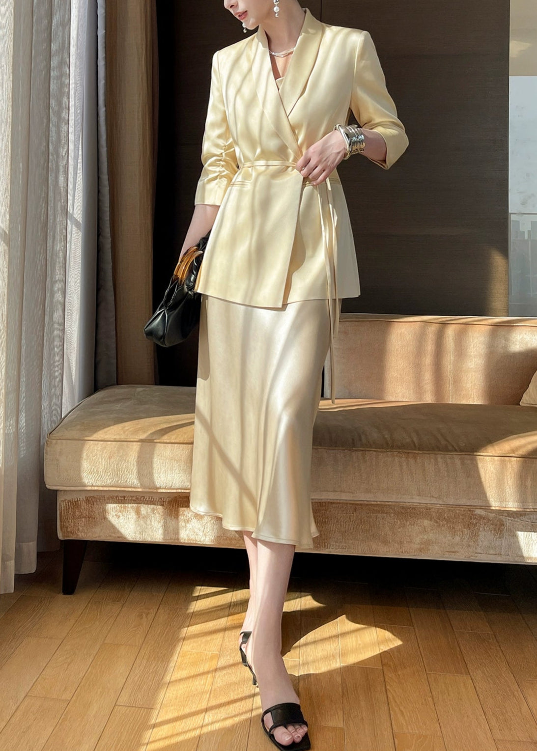 Satin Glow Tailored Jacket R33