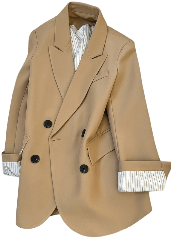 Structured Double Button Tailored Jacket R66