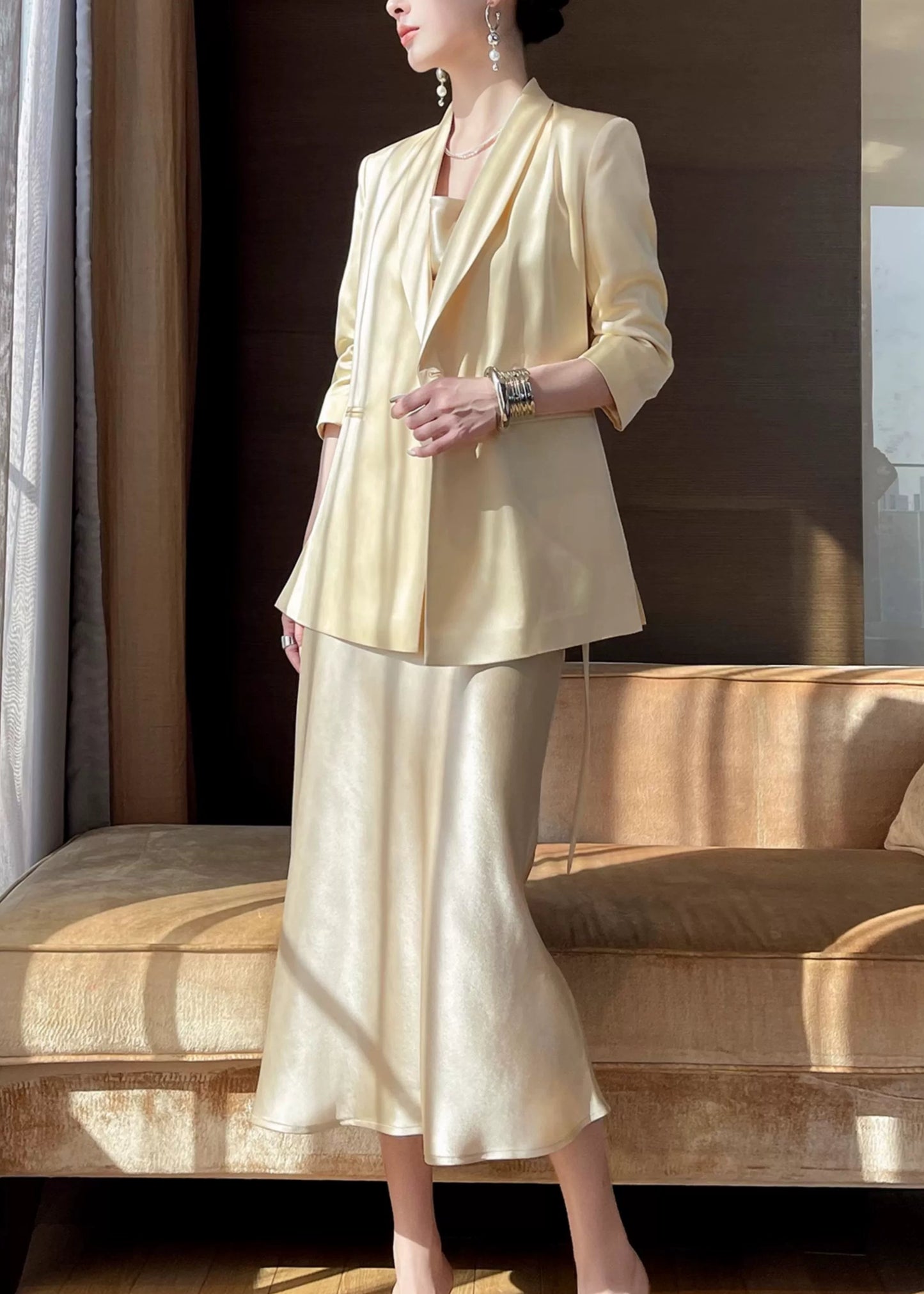 Satin Glow Tailored Jacket R33