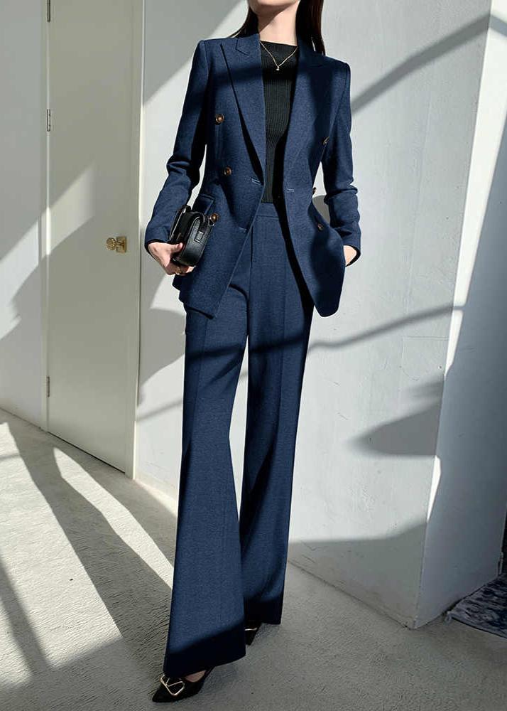 Double breasted jacket pants suit  R4