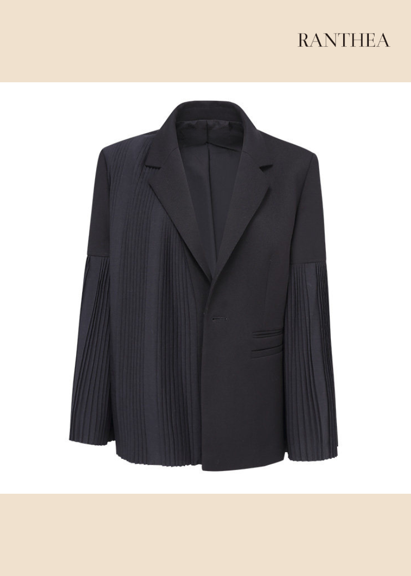 Pleated Panel Tailored Jacket　R162
