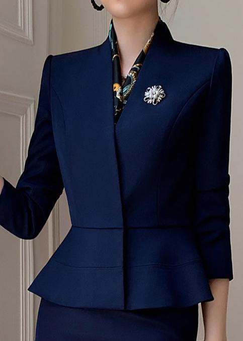 Peplum jacket skirt suit  R3
