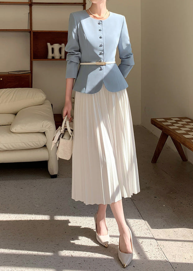 Classic collarless jacket R8