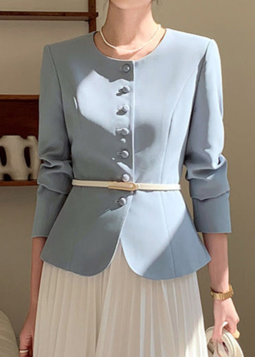 Classic collarless jacket R8