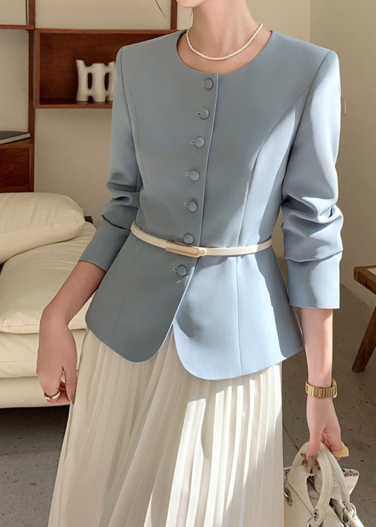 Classic collarless jacket R8