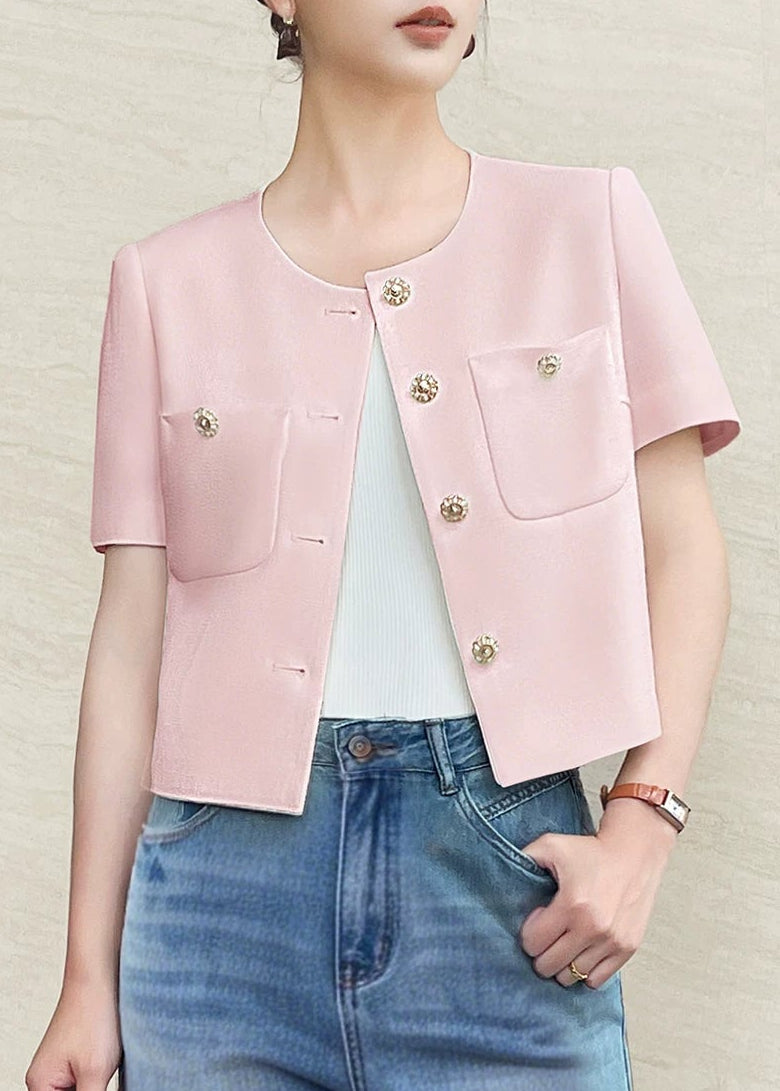 Textured Cropped Jacket & Midi Skirt Set　R137