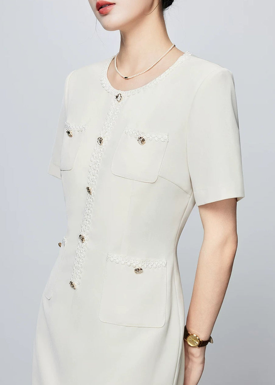 Short Sleeve Fishtail Dress　R139