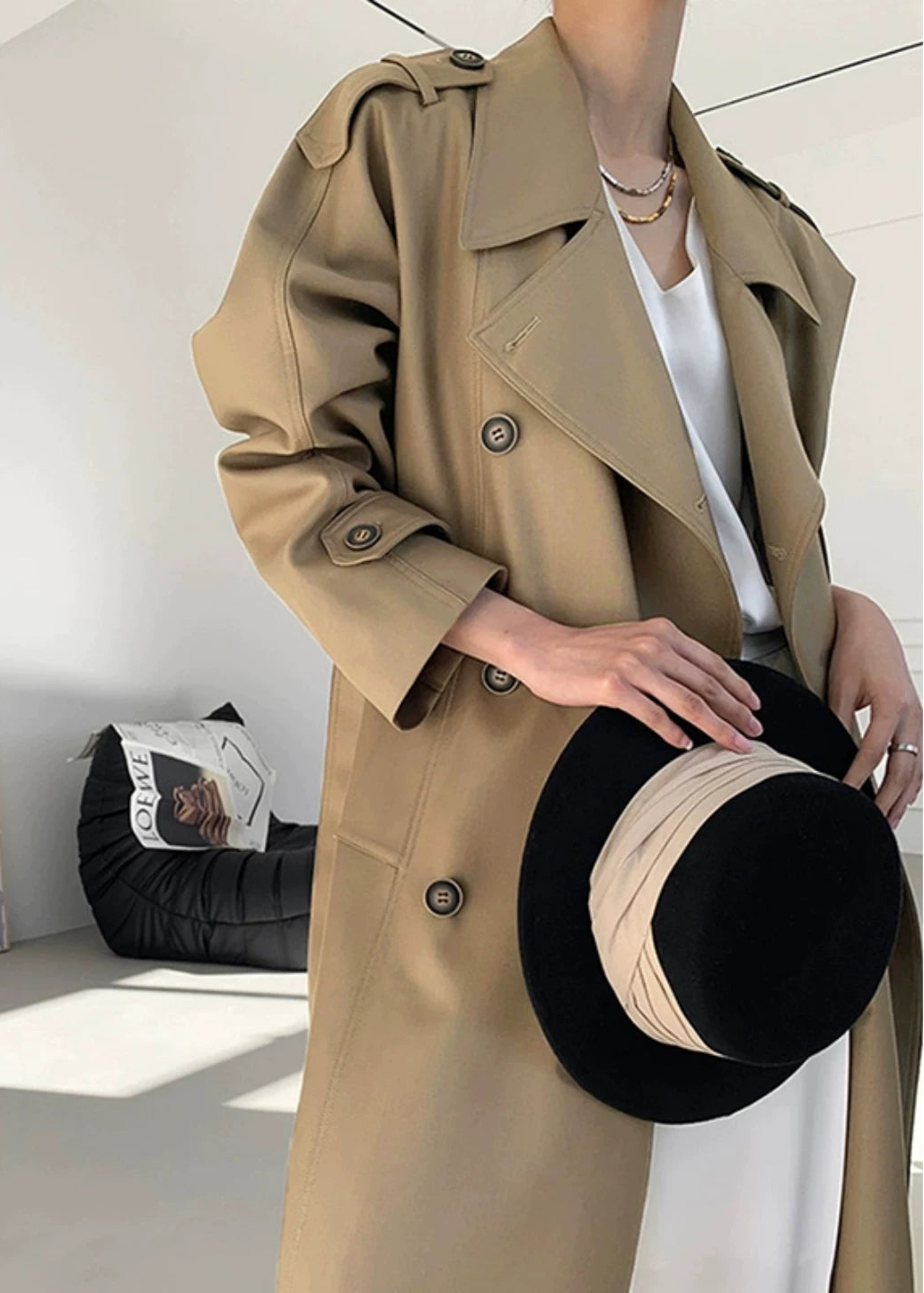 Classic Belted Trench Coat　R84