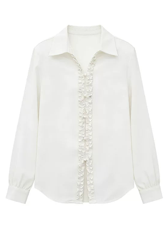 Frill Front Button Blouse　R99