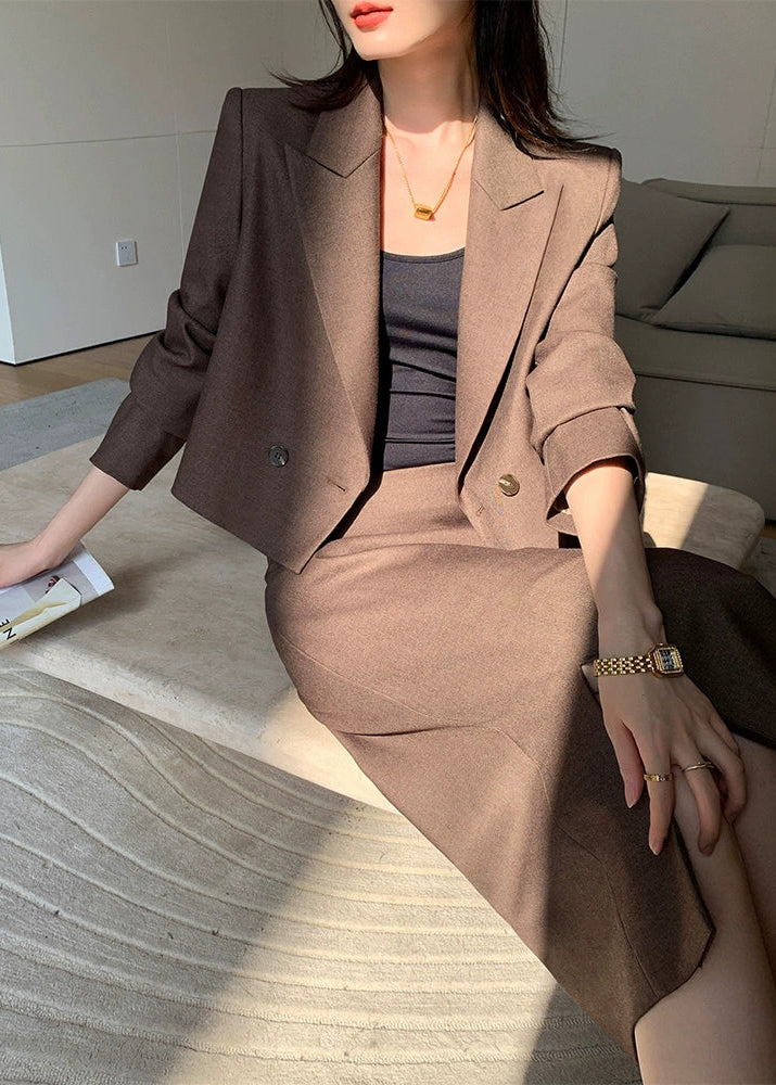 Chic Two-Piece Skirt Suit Set　R64