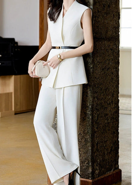 Sleeveless Suit Jacket Set　R34