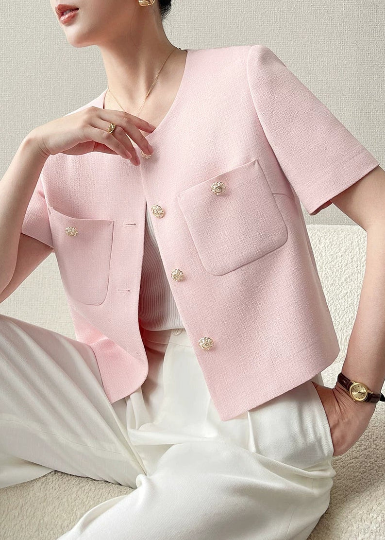 Textured Cropped Jacket & Midi Skirt Set　R137
