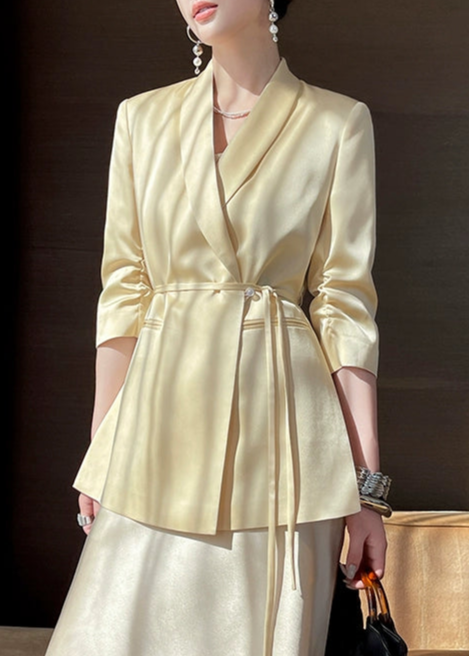 Satin Glow Tailored Jacket　R33