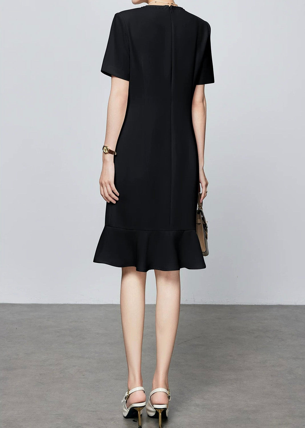 Short Sleeve Fishtail Dress　R139