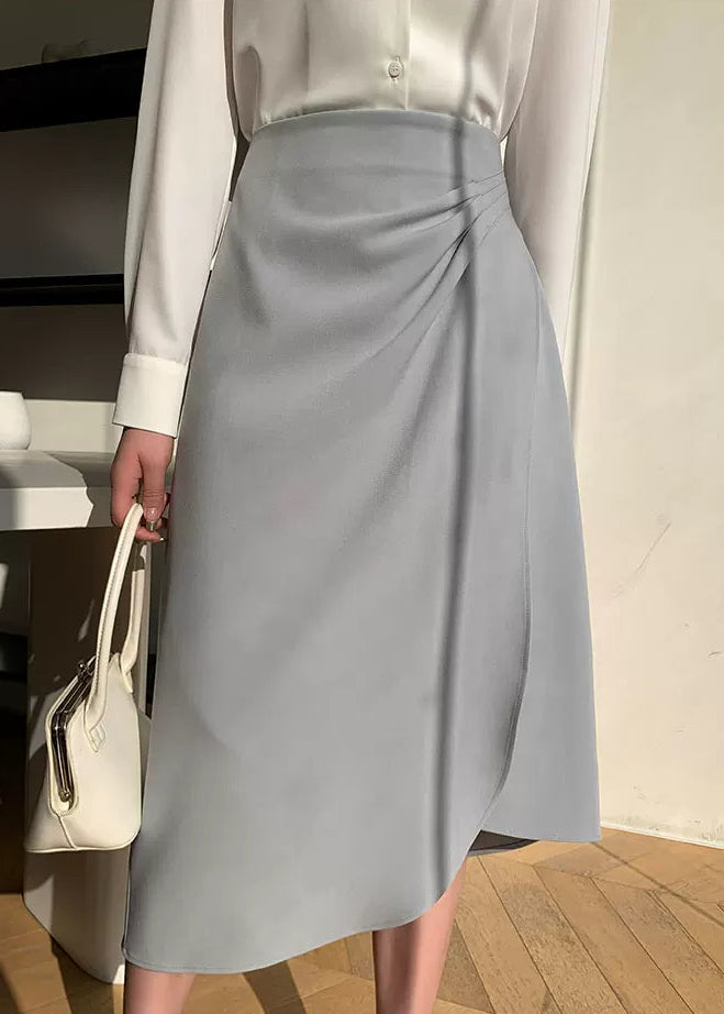 Clean Line Jacket & Draped Midi Skirt Set　R104