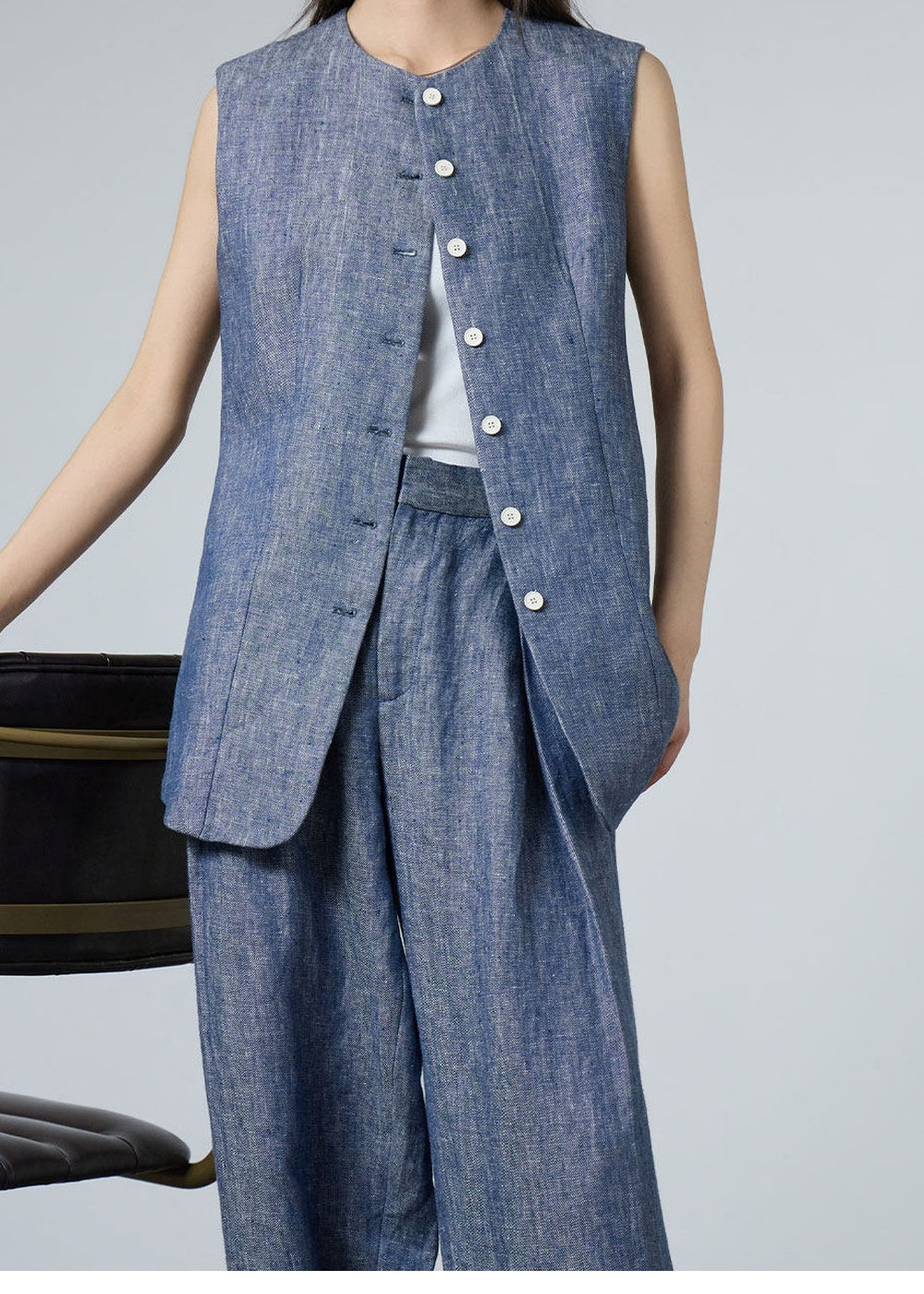 Sleeveless Vest & Wide Pants　R120