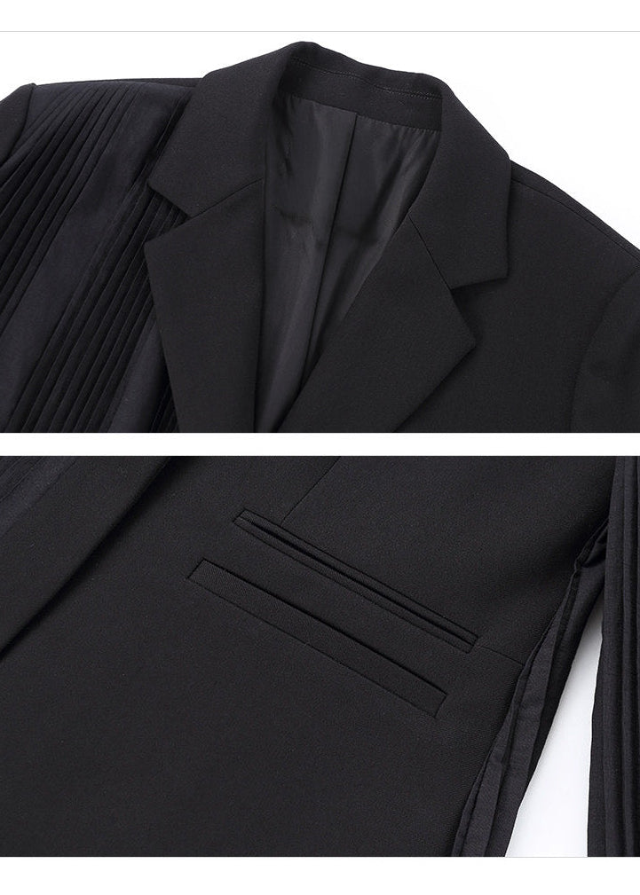 Pleated Panel Tailored Jacket　R162