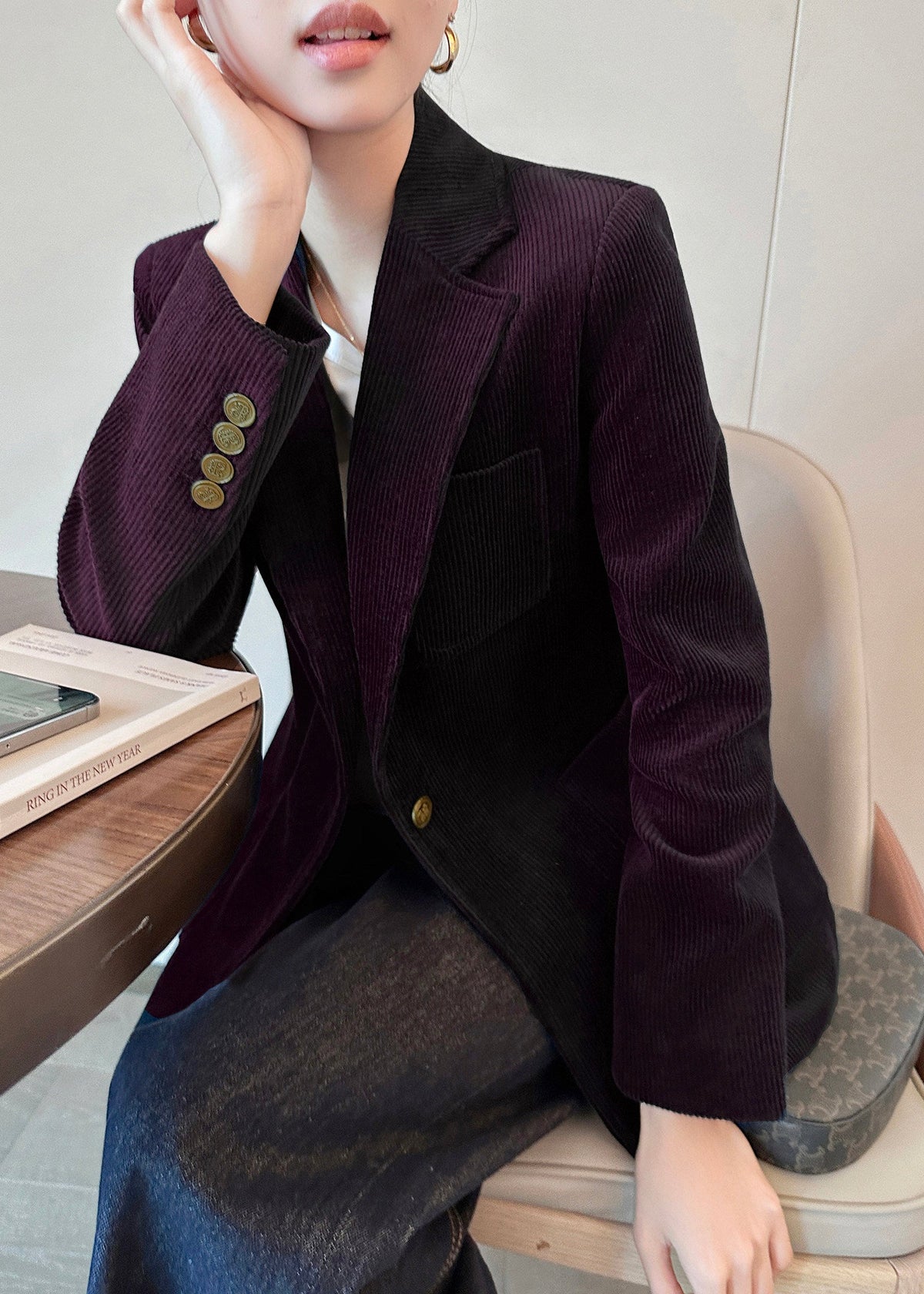 Corduroy Tailored Jacket　R191