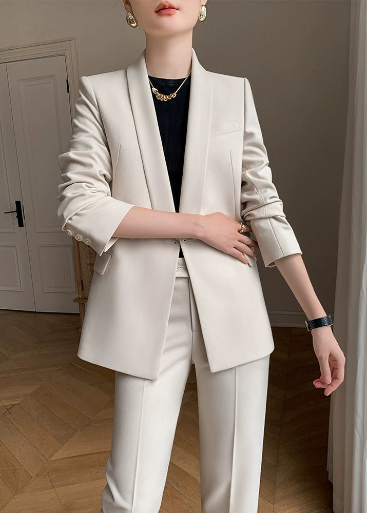Urban White Tailored Suit Set　R63