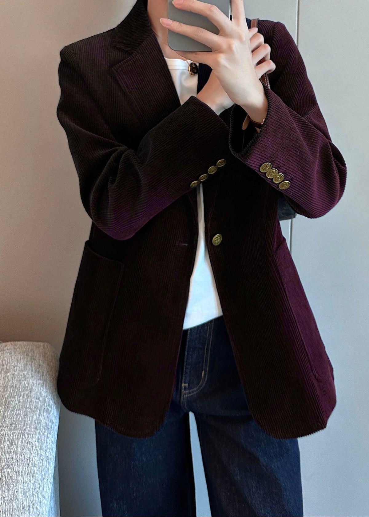 Corduroy Tailored Jacket　R191