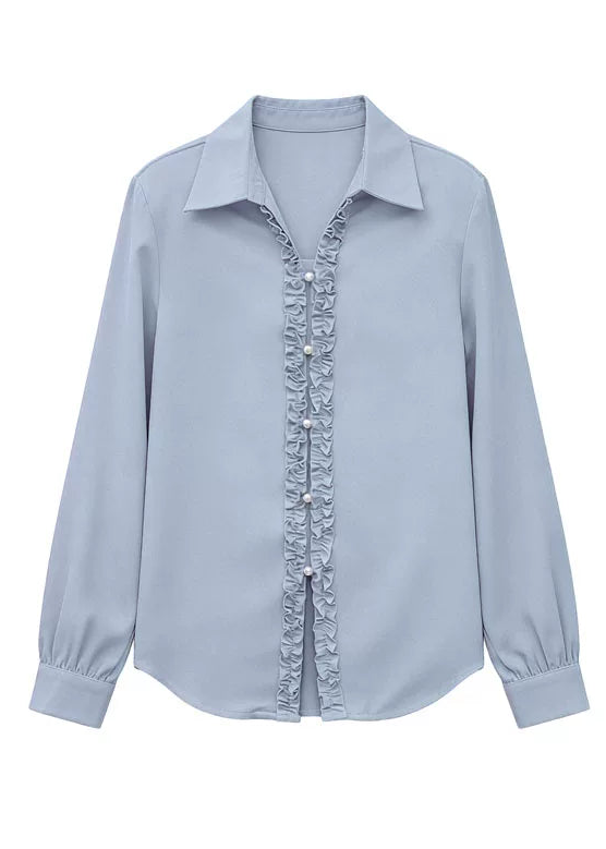 Frill Front Button Blouse　R99