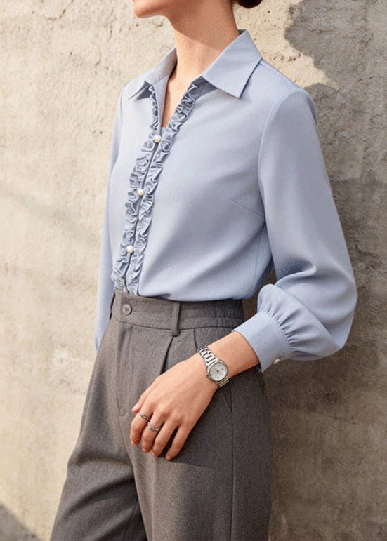 Frill Front Button Blouse　R99