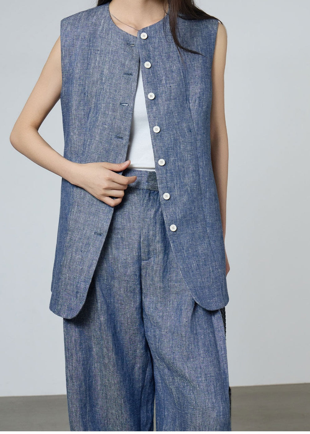 Sleeveless Vest & Wide Pants　R120