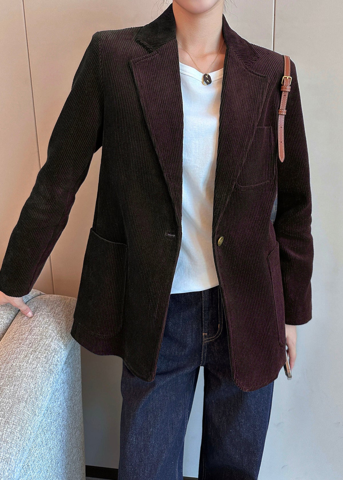 Corduroy Tailored Jacket　R191