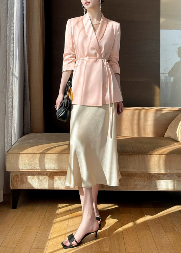 Satin Glow Tailored Jacket　R33