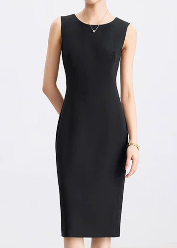 Collarless Jacket & Sleeveless Dress Suit Set　R94