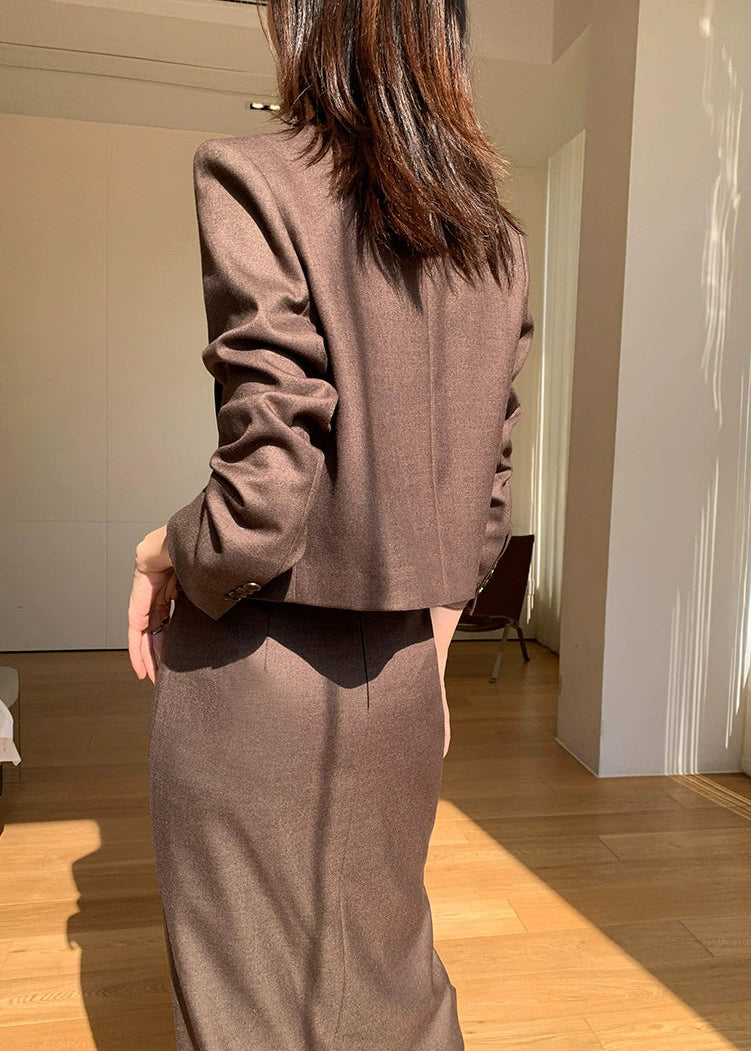 Chic Two-Piece Skirt Suit Set　R64