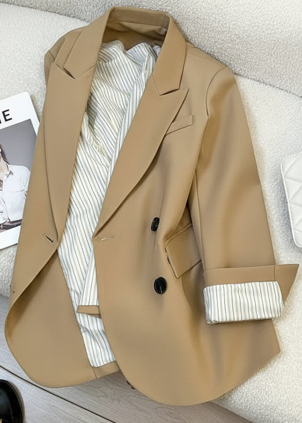 Structured Double Button Tailored Jacket　R66