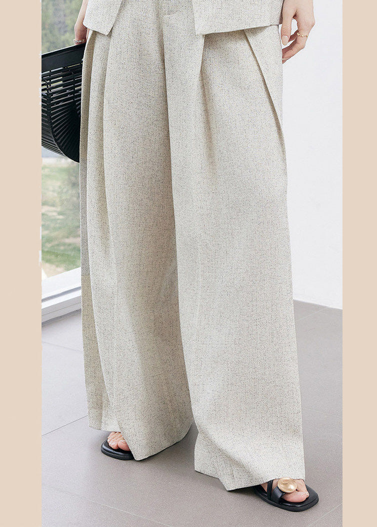 Vest and Wide-Leg Pants Set　R140