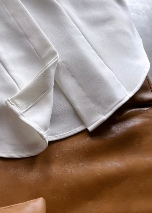 Structured Shoulder Minimal Blouse　R73