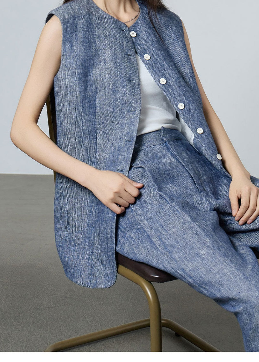 Sleeveless Vest & Wide Pants　R120