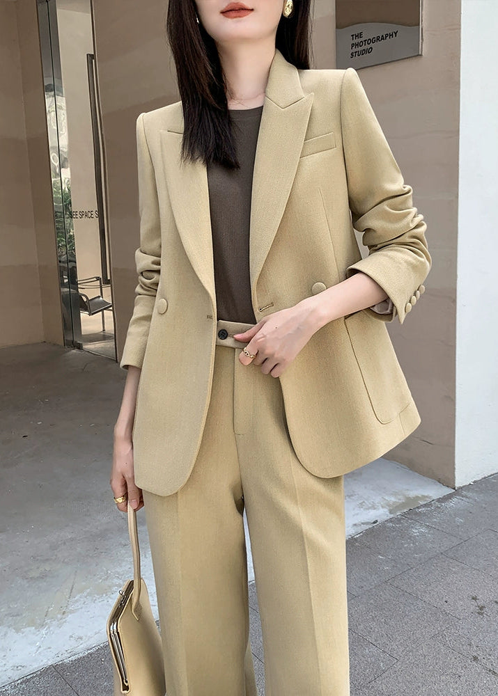 Chic Wide-Leg Suit Set　R56