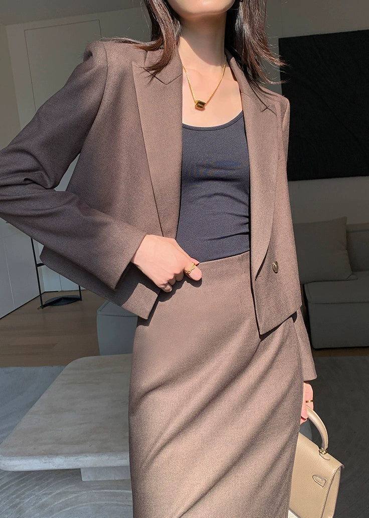 Chic Two-Piece Skirt Suit Set　R64