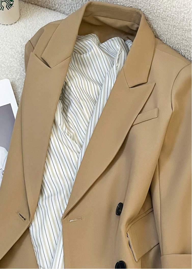 Structured Double Button Tailored Jacket　R66