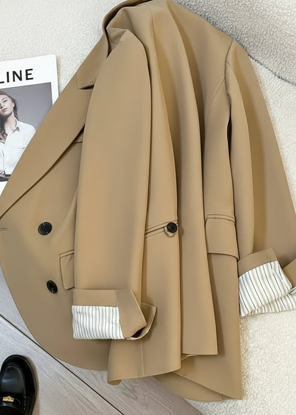 Structured Double Button Tailored Jacket　R66