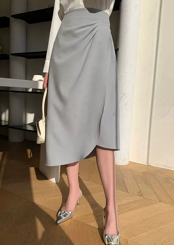 Clean Line Jacket & Draped Midi Skirt Set　R104